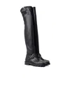 Jimmy Choo Biker Ii Knee-high Boots In Black