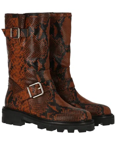 JIMMY CHOO BIKER II LEATHER BOOT
