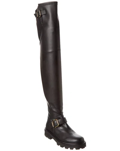 Jimmy Choo Biker Ii Over-the-knee Boot In Black