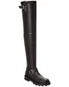 Jimmy Choo Biker Ii Over The Knee Boot In Black