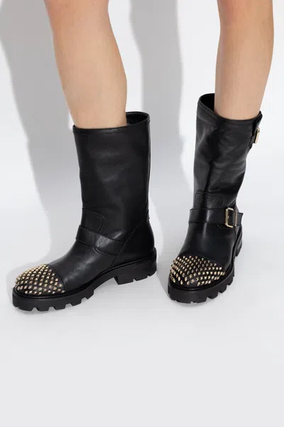 Jimmy Choo ‘biker Ii' Studded Ankle Boots In Black