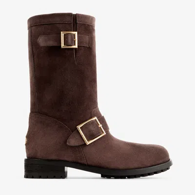 Jimmy Choo Biker Buckled Leather Ankle Boots In Multi