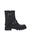 Jimmy Choo Biker Rain Black Tpu Rain Boots Black 42 In Black