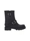 Jimmy Choo Biker Rain Black Tpu Rain Boots Black 42 In Black