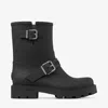 Jimmy Choo Biker Rain Black Tpu Rain Boots Black 42 In Multi