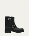 Jimmy Choo Biker Rain Black Tpu Rain Boots Black 42 In Multi