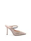 Jimmy Choo Macaron Mix Bing 100 Crystal Pumps In Beige