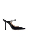 Jimmy Choo Bing 100 Crystals Patent Leather Mules