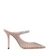 Jimmy Choo Macaron Mix Bing 100 Crystal Pumps In Pink