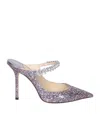 Jimmy Choo Embellished Fabric Bing 65 Slingbacks In Multi