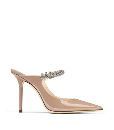 JIMMY CHOO BING 100 LEATHER MULES