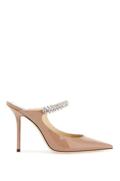 Jimmy Choo Bing 100 Leather Mules In Pink