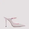 Jimmy Choo Pointed Toe Mules In Rose Pink