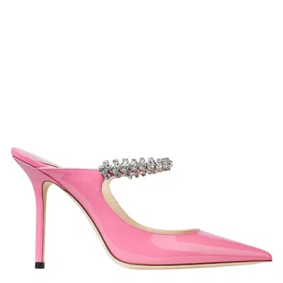 Jimmy Choo Bing 100 Patent Leather Mules In Multi