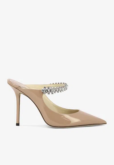 JIMMY CHOO BING 100 PATENT LEATHER PUMPS