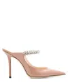 Jimmy Choo 100mm Bing Patent Leather Mules In Pink