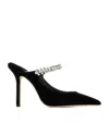 Jimmy Choo Bing 100mm Pointed Mules In Black