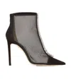 Jimmy Choo Bing 100mm Ankle Boots In Gray