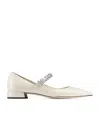 Jimmy Choo Bing Ballet Pumps In Neutral