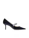 Jimmy Choo Bing 65 Crystals Patent Leather Pumps