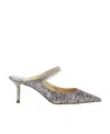 Jimmy Choo Bing 100 Glitter Pump In Gray