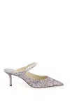 Jimmy Choo Bing 100 Glitter Pump In Silver