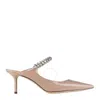 Jimmy Choo Bing 65 Patent Leather Mules In Pink