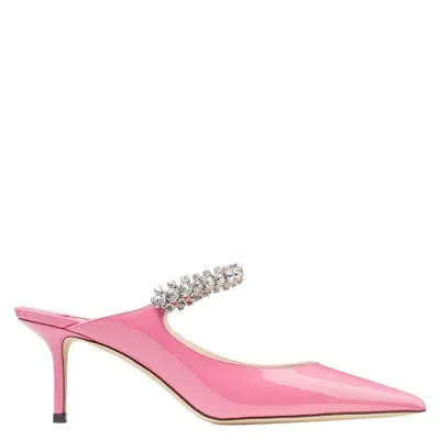 Jimmy Choo Bing 65 Patent Leather Mules In Multi