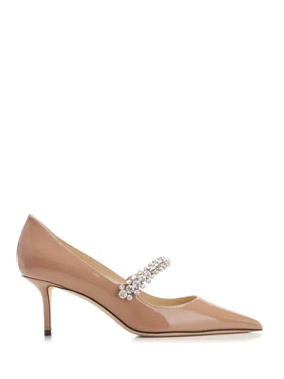 Jimmy Choo Bing 65 Pointy Pump In Beige