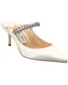 Jimmy Choo Pointed-toe Mule With Mid-height Stiletto Heel In White