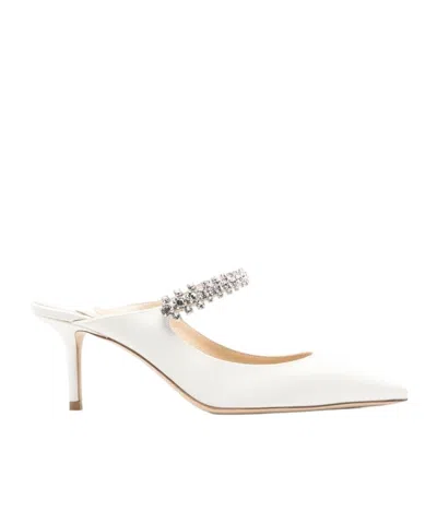 JIMMY CHOO BING 65MM LEATHER MULES