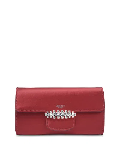 Jimmy Choo Bing Chain Wallet In Brown