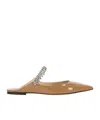 Jimmy Choo Bing Crystal-embellished Slippers In Brown