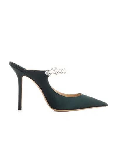Jimmy Choo Bing Embellished Pointed-toe Pumps In Black