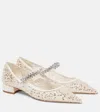 Jimmy Choo Bing Embellished Pumps In Weiss