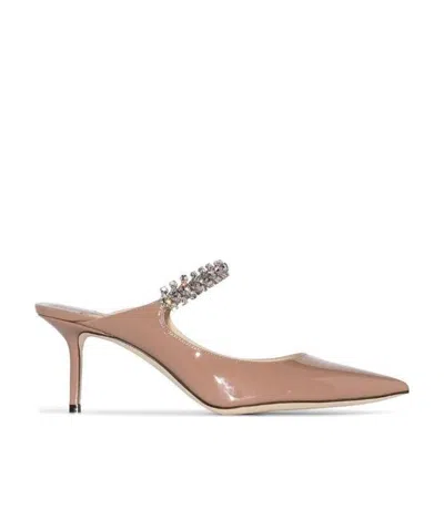 JIMMY CHOO BING EMBELLISHED STRAP PUMPS