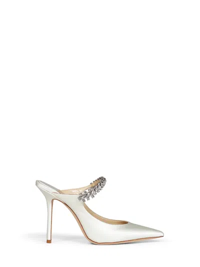 Jimmy Choo Bing Heel Mule In White