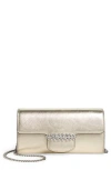 Jimmy Choo Bing Crystal Metallic Leather Wallet