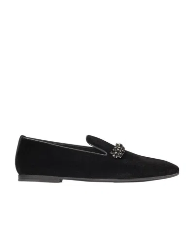 Jimmy Choo Bing Logo Love Shoes In Black