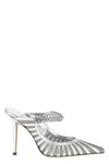 Jimmy Choo 100mm Bing Crystal-embellished Mules In Silver