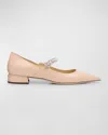 Jimmy Choo Bing Pump Flat In Macaron