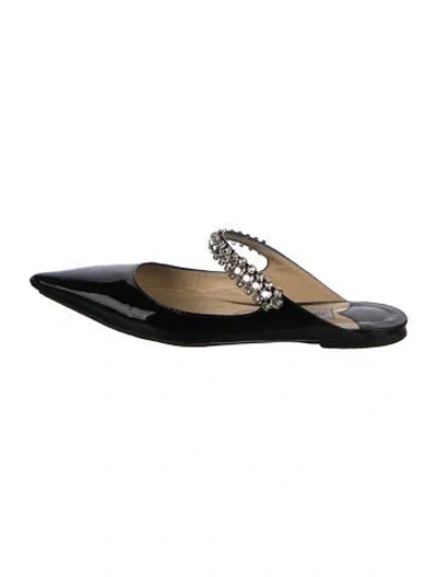Pre-owned Jimmy Choo Bing Patent Leather Mules In Black