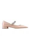 Jimmy Choo Bing Pump Flat In Nude