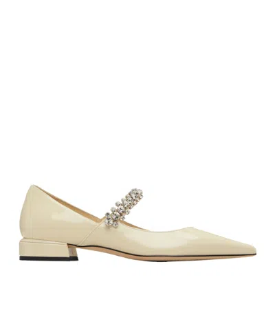 Jimmy Choo Bing Pointed-toe Flats In Neutral