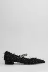 Jimmy Choo Bing Feather-embellished Ballet Flats In Black
