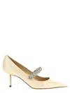 Jimmy Choo Bing 85 Crystal-embellished Pumps In Patent Leather