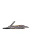 Jimmy Choo Bing Sequin-embellished Ballerina Shoes In Gray