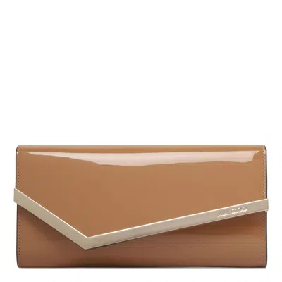 Jimmy Choo Biscuit Light Gold Bags In Brown