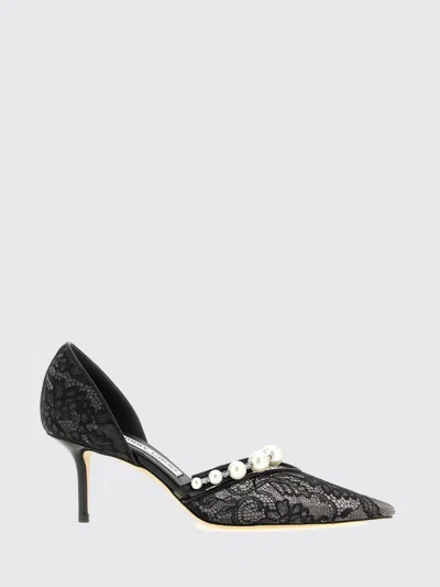 Jimmy Choo Aurelie Lace Pumps With Synthetic Pearls In Black