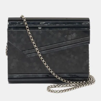 Pre-owned Jimmy Choo Black Acrylic Candy Chain Clutch Bag